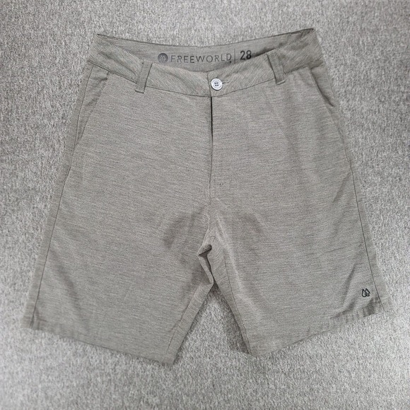 Freeworld Men's Stretch Hybrid Shorts – Size 28 –‎ Gray – Casual Activewear - Picture 1 of 7